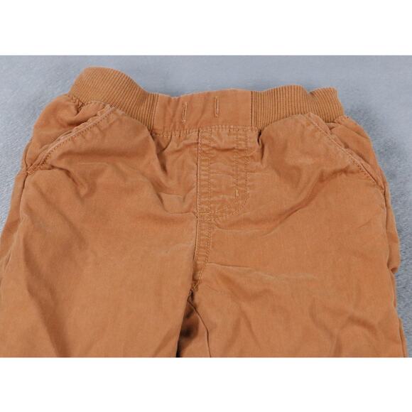 Hanna Andersson Baby/Toddler Pants Size 75 Brown Lined Cotton Pull-On Joggers - Picture 6 of 8